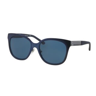 Tory Burch Women's TY6045 Blue Metal Square Sunglasses