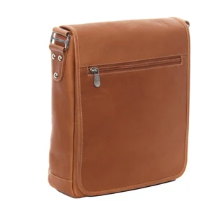 Piel Leather iPad/Tablet Vertical Messenger Bag