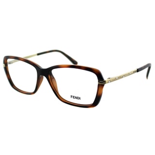 Fendi Women's FE 1042R 238 Dark Brown Havana Plastic Rectangle Eyeglasses