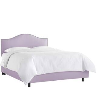 Skyline Furniture Nail Button Bed in Shantung Lilac