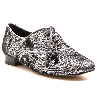 Envy Women's Shoe Salsa Pointed Toe Sequined Oxford Flat