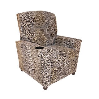 Dozydotes Child Theater Recliner Chair with Cup Holder - All Cheetah