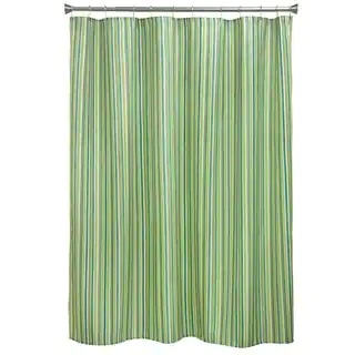 Sea Stripe Fabric Shower Curtain