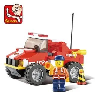 Sluban Interlocking Bricks Mini Rescue Truck