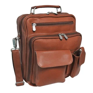 Piel Leather Multi-Compartment Travel Tote Bag