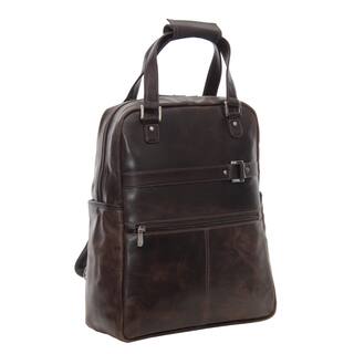 Piel Leather Vintage Laptop Convertible Travel Tote/ Backpack