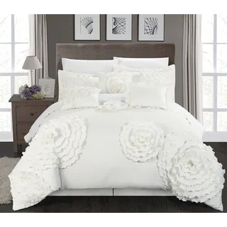 Chic Home Buxton White Oversized 7-piece Comforter Set