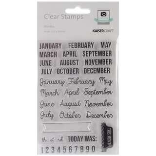 Captured Moments Clear Stamps 6.25"X4"-Months
