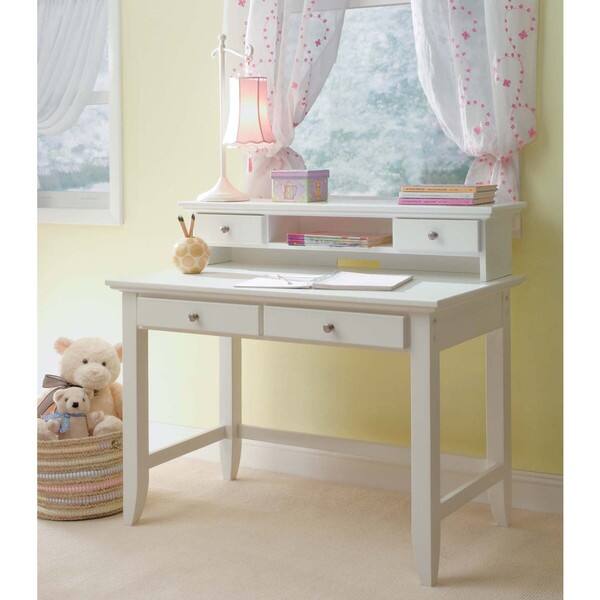 Naples White Student Desk and Hutch by Home Styles