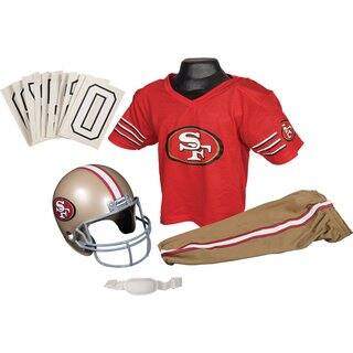 Franklin Sports NFL SF 49ers Deluxe Youth Uniform Set (Small)