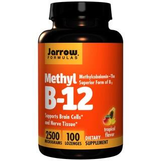 Jarrow Formulas Methyl B12 Tropical Flavor 2500 Micrograms (100 Lozenges)