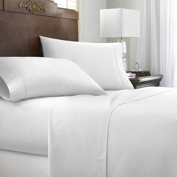 Soft Essentials Premium Embossed Chevron Design 4-piece Bed Sheet Set