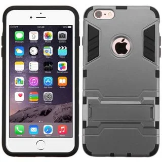 Insten hard PC Silicone Dual Layer Hybrid Rubberized Matte Case Cover with Stand For Apple iPhone 6 Plus/6s Plus