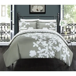 Chic Home Casa Blanca Grey Reversible 7-piece Duvet Cover Set