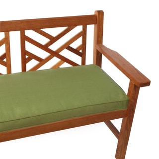 Hunter Green Indoor/ Outdoor Corded Bench Cushion