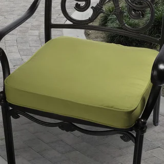 Citrus Green Indoor/ Outdoor Square Corded Chair Cushion