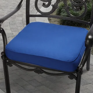 Cobalt Blue Indoor/ Outdoor Square Corded Chair Cushion