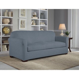 Tailor Fit Reversible Stretch Suede Sofa 2-piece Slipcover