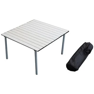 Silver Color Low Aluminum Portable Table in a Bag