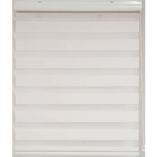 Upscale Designs Sheer Striped Off-White Blind