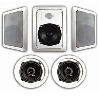 Acoustic Audio HT-55 1000 Watt 5.1CH In-Wall/ Ceiling Home Theater Speaker System
