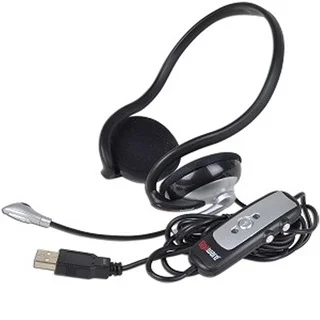 Gigaware 43-203 Wrap around USB Stereo Headset with Mic and Inline Volume Control