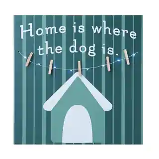 Melannco LED Light 'Home Is Where The Dog Is' Photo Clip Board