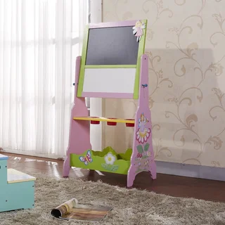 Adorable Kid's Fairy B&W Board Easel with Holder Tray