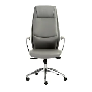 Crosby Grey/ Aluminum High Back Office Chair