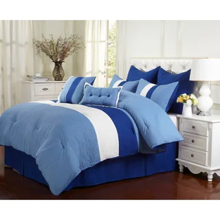 Superior Florence Sky Blue 8-piece Comforter Set
