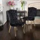 Moira Velvet Dining Chair (Set of 2) by Christopher Knight Home