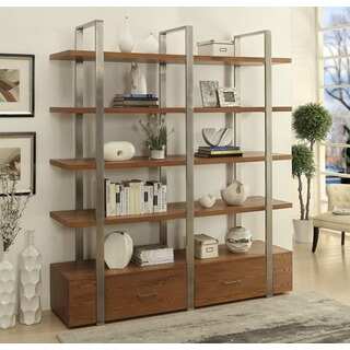 Christopher Knight Home Wood and Steel Two Drawer Bookcase