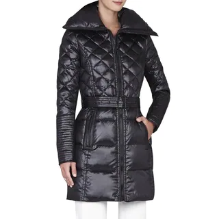 BCBG Maxazria Women's 'Lauren' Black Down Puffer Coat