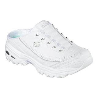 Women's Skechers D'lites Bright Sky Sneaker Clog White/Silver
