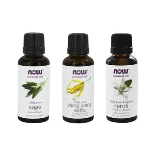 Now Foods 1-ounce Essential Oils 3-piece Sleep Set (Sage, Ylang-Ylang, Neroli Blend Oils)