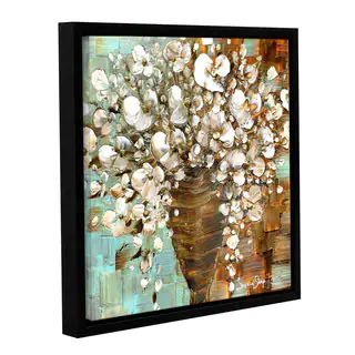ArtWall Susanna Shaposhnikova's White Bouquet, Gallery Wrapped Floater-framed Canvas
