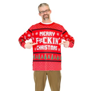 'Merry F*ckin' Christmas' Ugly Sweater Long Sleeve Shirt