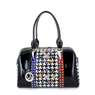 LANY Daysi Houndstooth Luxe BostonBag