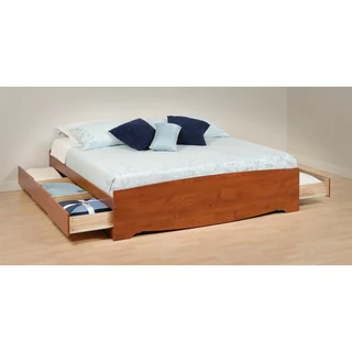 Chelsea Cherry King Mate's Platform Storage Bed with 6 Drawers