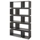 Furniture of America Cassidy Tiered Distressed Grey 10-Shelf Open Bookcase - Thumbnail 1