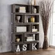 Furniture of America Cassidy Tiered Distressed Grey 10-Shelf Open Bookcase - Thumbnail 0
