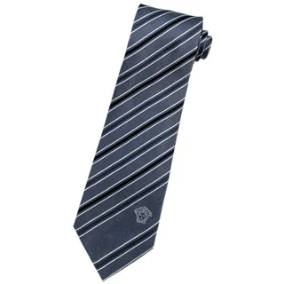 Versace 100-percent Italian Silk Slate Grey Stripe Neck Tie
