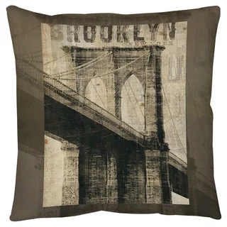 Thumbprintz Vintage NY Brooklyn Floor Pillow