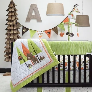 Pam Grace Creations Charming Forest 6-piece Crib Bedding Set