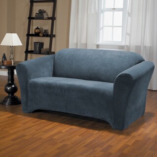 QuickCover Hanover Stretch Plush 1-Piece Loveseat Slipcover