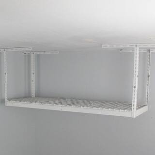 SafeRacks White 2' x 6' Overhead Garage Storage Rack