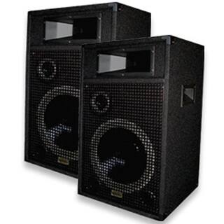 Acoustic Audio Br12 Pa Karaoke Dj 12-inch Speakers 2000 Watts 3 Way Pair Br12-pr