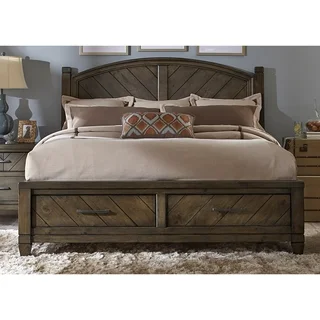 Modern Country Harvest Brown Storage Posterbed