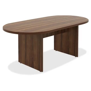Lorell Chateau Series 6 ft. Walnut Oval Conference Table