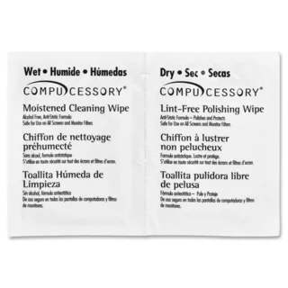 Compucessory LCD/Notebook Computer Screen Cleaning Wipes - Box of 24